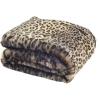 SAFAVIEH Faux Black Leopard Throw Blanket, 50″x60″(Leopard)