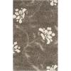 SAFAVIEH Florida Shag Collection Area Rug – 5’3″ x 7’6″, Smoke & Beige, Floral Design, Non-Shedding & Easy Care, 1.2-inch Thick Ideal for High Traffic Areas in Living Room, Bedroom (SG464-7913)(Smoke/Beige)