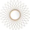 SAFAVIEH Home Bilsons Gold Sunburst Round 23-inch Decorative Accent Mirror