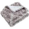 SAFAVIEH Home Collection Faux Chinchilla Throw, Grey(Gray)