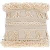 SAFAVIEH Home Collection Loli Beige (16″ x 16″) Pillow(Beige)