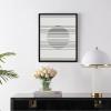 SAFAVIEH Home Collection Measured Gaze Black/Ivory Modern Minimalist 16 x 20-inch Framed Wall Art for Bedroom, Living Room, Foyer, Dining Area, Entryway