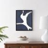 SAFAVIEH Home Collection Petrichor Midnight Blue/Ivory 16 x 20-inch Modern Abstract Framed Wall Art for Bedroom, Living Room, Foyer, Dining Area, Entryway