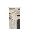 SAFAVIEH Home Collection Sedona Itsuki Boho Tribal Ivory/Grey Wool Woven Tapestry Hanging Wall Art