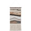 SAFAVIEH Home Collection Sedona Saraj Boho Tribal Ivory/Grey Wool & Jute Woven Tapestry Hanging Wall Art