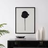 SAFAVIEH Home Collection Shadow of a Dandelion Black/Ivory 18 x 24-inch Modern Minimalist Abstract Framed Wall Art for Bedroom, Living Room, Foyer, Dining Area, Entryway