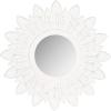 SAFAVIEH Home Collection Sun King Mirror, White, Antique(Antique White)