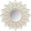 SAFAVIEH Home Collection Sun King Mirror, White, Antique(Pewter)