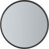 SAFAVIEH Home Eason Silver Round 30-inch Decorative Accent Mirror(Black)