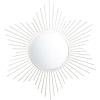 SAFAVIEH Home River Silver Sunburst 36-inch Decorative Accent Mirror