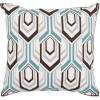 SAFAVIEH Pillows Collection Indie Decorative Pillow, 18-Inch, Brown and Grey, Set of 2