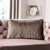 SAFAVIEH Soleil Indoor/Outdoor Shag Throw Pillow, 22″x22″, Champagne(Taupe)