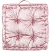 Safavieh Belia Glam 18-inch Light Grey Velvet Square Floor Pillow(Blush)