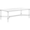 Safavieh Couture Home Suzanna Glam Silver Acrylic Coffee Table(Silver)