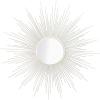 Safavieh Home Collection Alves 30-inch Champagne Sunburst Round Mirror