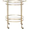 Safavieh Home Collection Lavinia Silver Bar Cart(Gold / Mirror)