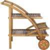 Safavieh Outdoor Living Collection Lodi Tea Cart(Natural)