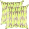 Safavieh Pillow Collection Throw Pillows, 20 by 20-Inch, Boho Chic Neon Citrus, Set of 2(Neon / Citrus)