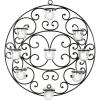 Safavieh Wall Art Collection Flourished Circle Candle Holder Wall Sconce