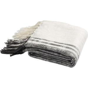 SAFAVIEH Alita Metallic Throw Blanket, White/Grey/Silver