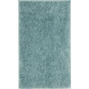 SAFAVIEH Area Rug 8×10 – August Shag Collection – Large – White, Solid Pattern, Non-Shedding & Easy Cleaning, Plush Thick Pile, Ideal for Living Room, Bedroom, Dining Space (AUG900A)(Aqua)