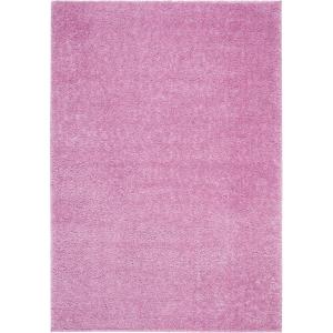 SAFAVIEH Area Rug 8×10 – August Shag Collection – Large – White, Solid Pattern, Non-Shedding & Easy Cleaning, Plush Thick Pile, Ideal for Living Room, Bedroom, Dining Space (AUG900A)(Pink)