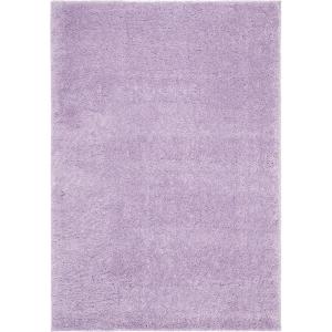 SAFAVIEH Area Rug 8×10 – August Shag Collection – Large – White, Solid Pattern, Non-Shedding & Easy Cleaning, Plush Thick Pile, Ideal for Living Room, Bedroom, Dining Space (AUG900A)(Lilac)