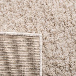 SAFAVIEH Area Rug 8×10 – August Shag Collection – Large – White, Solid Pattern, Non-Shedding & Easy Cleaning, Plush Thick Pile, Ideal for Living Room, Bedroom, Dining Space (AUG900A)(Beige)