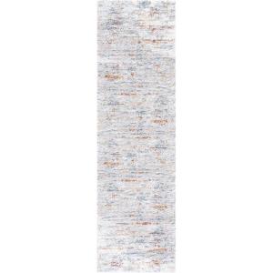 SAFAVIEH Area Rug 8×10 – Berber Shag Collection – Large – Blue Rust & Ivory, Modern Design, Non-Shedding & Easy Cleaning, Plush Thick Pile, Ideal for Living Room, Bedroom, Dining Space (BER577A)(Blue Rust/Ivory)