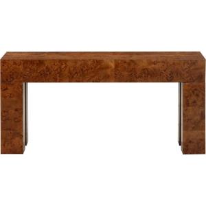 SAFAVIEH Couture Collection – Betharose Walnut Burl Wood Console Table, Modern Entryway & Living Room Accent (SFV2221A)(Walnut Burl)