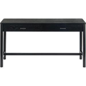 SAFAVIEH Couture Collection – Jaylessa Natural 2-Drawer Desk, Modern Workspace with Storage (SFV2217A)(Black)