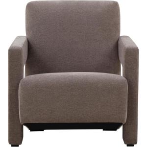 SAFAVIEH Couture Collection Taylor Modern Navy Velvet Upholstered Accent Chair (Fully Assembled)(Brown)