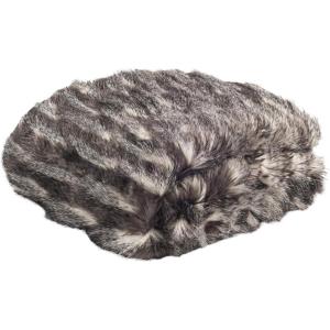 SAFAVIEH Faux Pheasant Throw Blanket, Black/Grey(Black/Grey)
