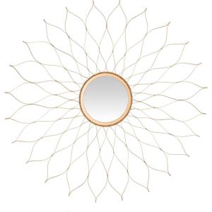 SAFAVIEH Home Collection Antique Flower Mirror(Gold)
