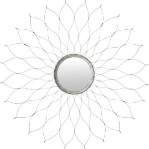 SAFAVIEH Home Collection Antique Flower Mirror(Silver)