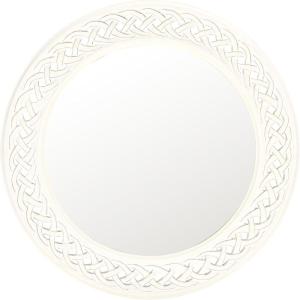 SAFAVIEH Home Collection Braided Chain Mirror, Gold(Antique White)