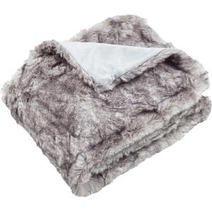 SAFAVIEH Home Collection Faux Chinchilla Throw, Grey(Gray)