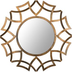 SAFAVIEH Home Collection Inca Sunburst Mirror(Gold)