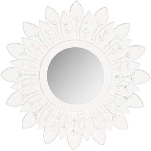 SAFAVIEH Home Collection Sun King Mirror, White, Antique(Antique White)