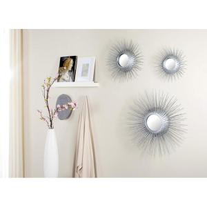 SAFAVIEH Home Collection Sunburst Triptych Mirror(Silver)
