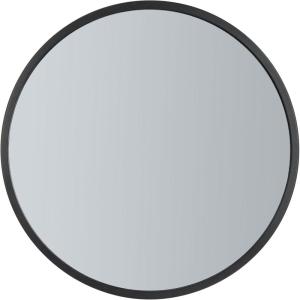 SAFAVIEH Home Eason Silver Round 30-inch Decorative Accent Mirror(Black)