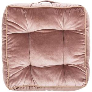 SAFAVIEH Primrose Glam 18-inch Blush Pink Velvet Square Floor Pillow, 0(Pink)