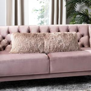 Safavieh Cali Shag Throw Pillow, Silver(Beige)