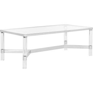 Safavieh Couture Home Suzanna Glam Silver Acrylic Coffee Table(Silver)
