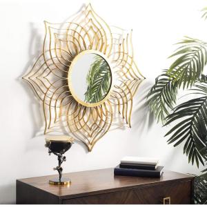 Safavieh Home Collection Charlton Gold Foil Mirror