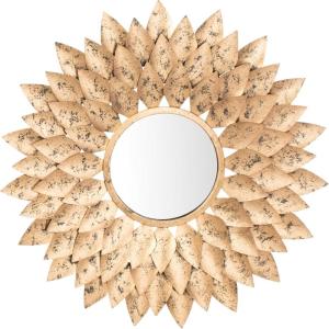 Safavieh Home Collection Lana 27-inch Gold Sunburst Round Mirror