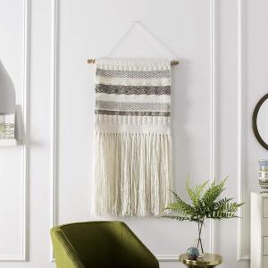 Safavieh Home Collection Sedona Cream Woven Wall Art,(Ivory/Grey)