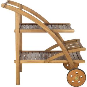 Safavieh Outdoor Living Collection Lodi Tea Cart(Natural)