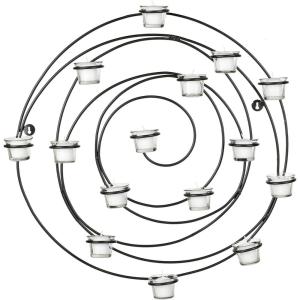 Safavieh Wall Art Collection Flourished Spiral Candle Holder Wall Sconce