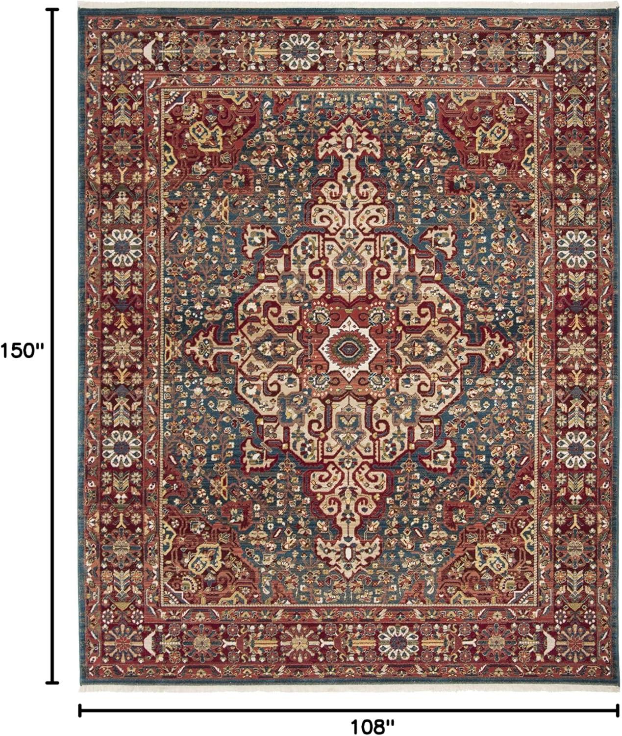image:imageSAFAVIEH Area Rug 8x10 Kashan Collection Large Blue amp Red Traditional Oriental Design NonShedding amp Easy Cleaning Ideal for Living Room Bedroom Office Dining Space KSN305ABlueRed